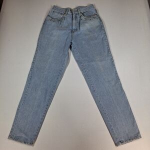 Vintage Jordache Jeans Womens Size 11/12 Tapered Leg High Rise 90s Blue Denim